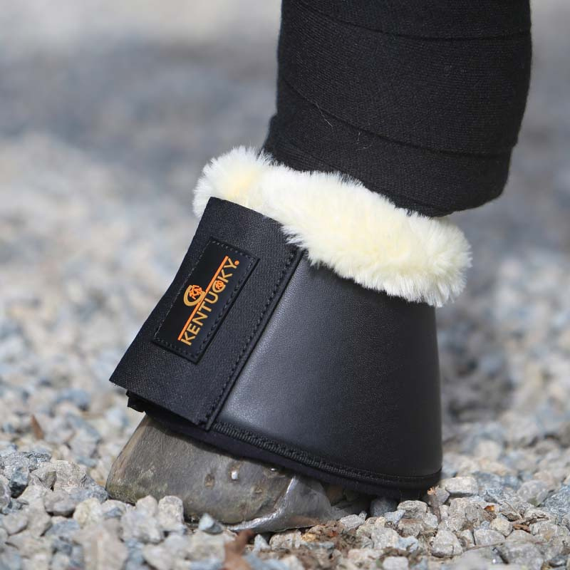 Kaloszki Sheepskin Leather Czarne