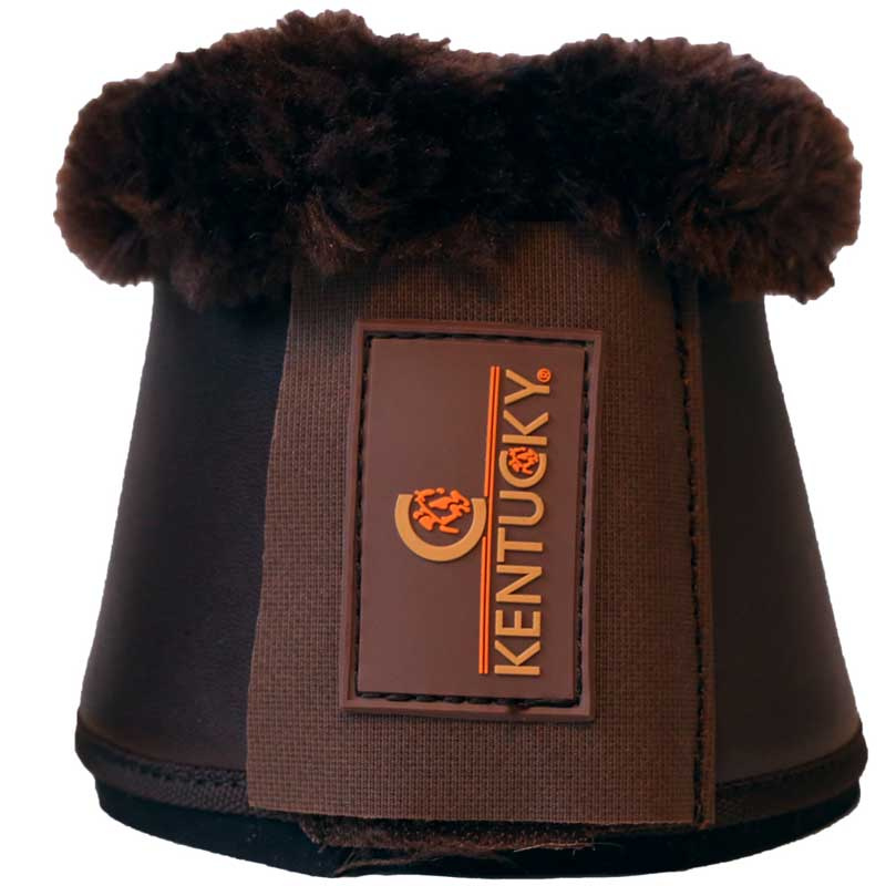 Kaloszki skóra syntetyczna Sheepskin Brązowe