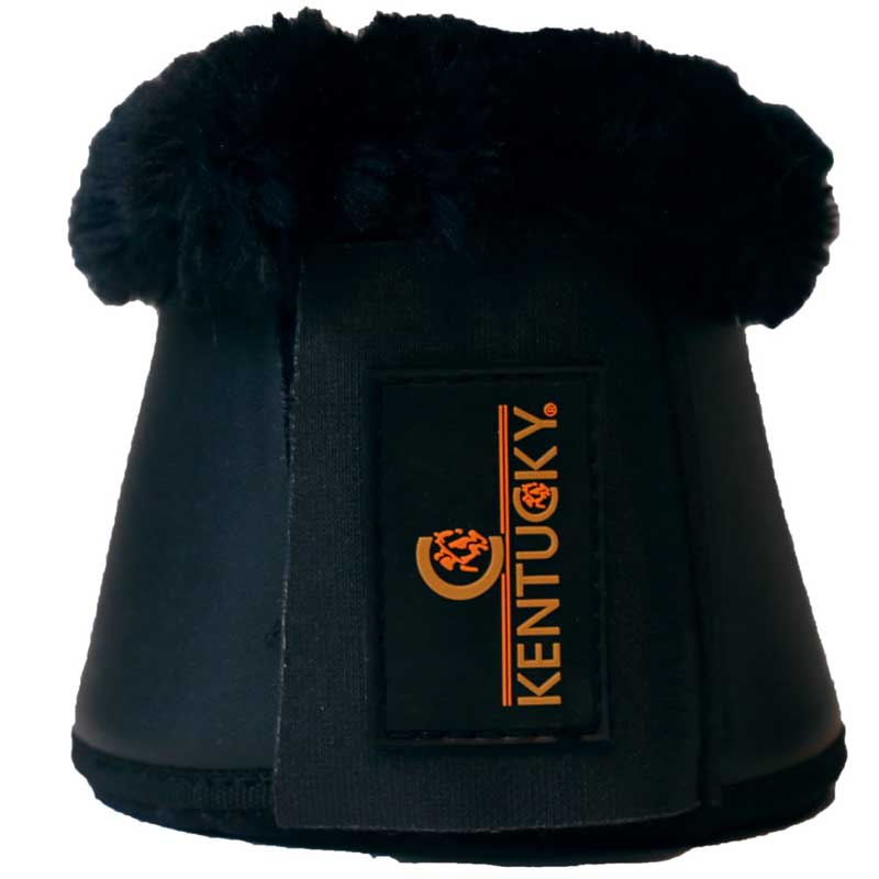 Kaloszki skóra syntetyczna Sheepskin Czarne