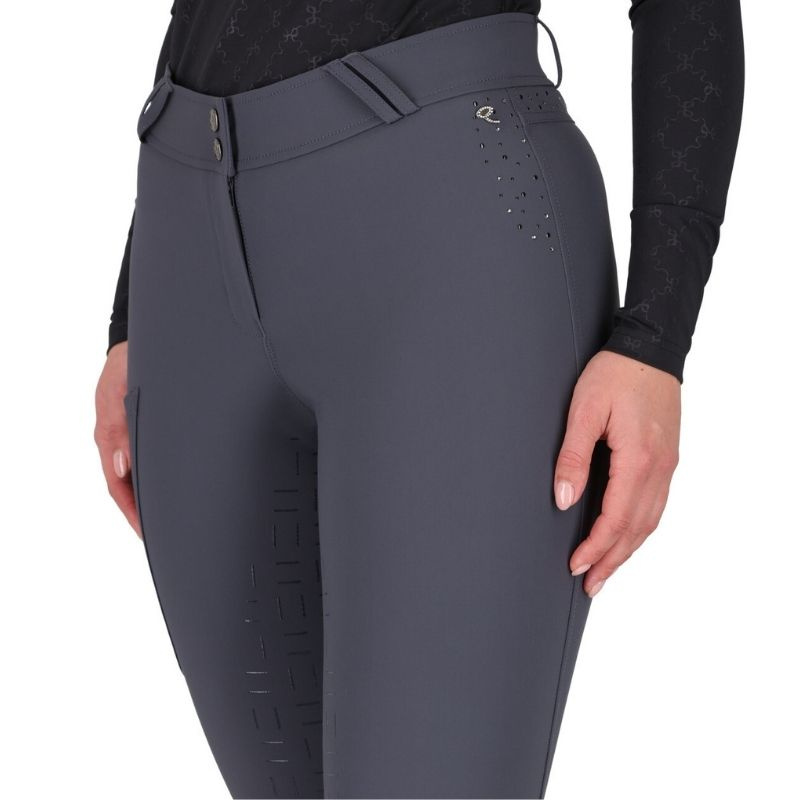 Bryczesy Livora Full Grip Szare