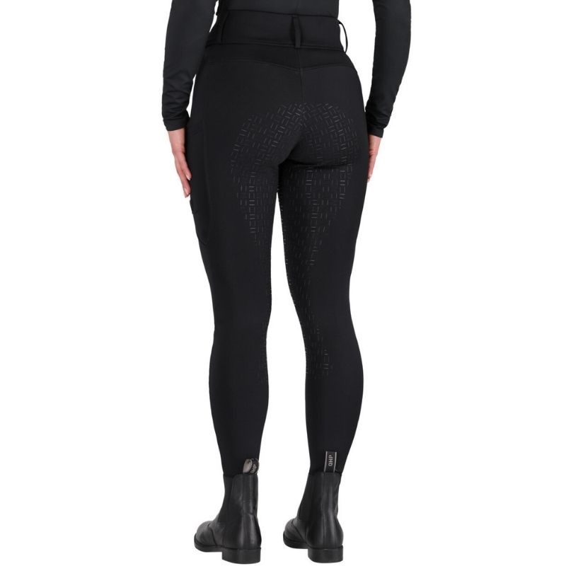 Legginsy jeździeckie Valletta Full Grip Czarne