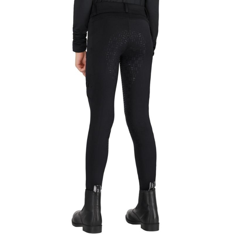 Legginsy jeździeckie Dzieci/Junior Valletta Full Grip Czarne