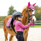 Zimowe legginsy jeździeckie Dzieci/Junior Isalyn Full Grip Czarne Zimowe legginsy jeździeckie Dzieci/Junior Isalyn Full Grip Czarne