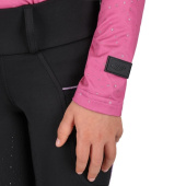 Bluzka jeździecka Dzieci/Junior Isalyn Brushed Różowa Bluzka jeździecka Dzieci/Junior Isalyn Brushed Różowa