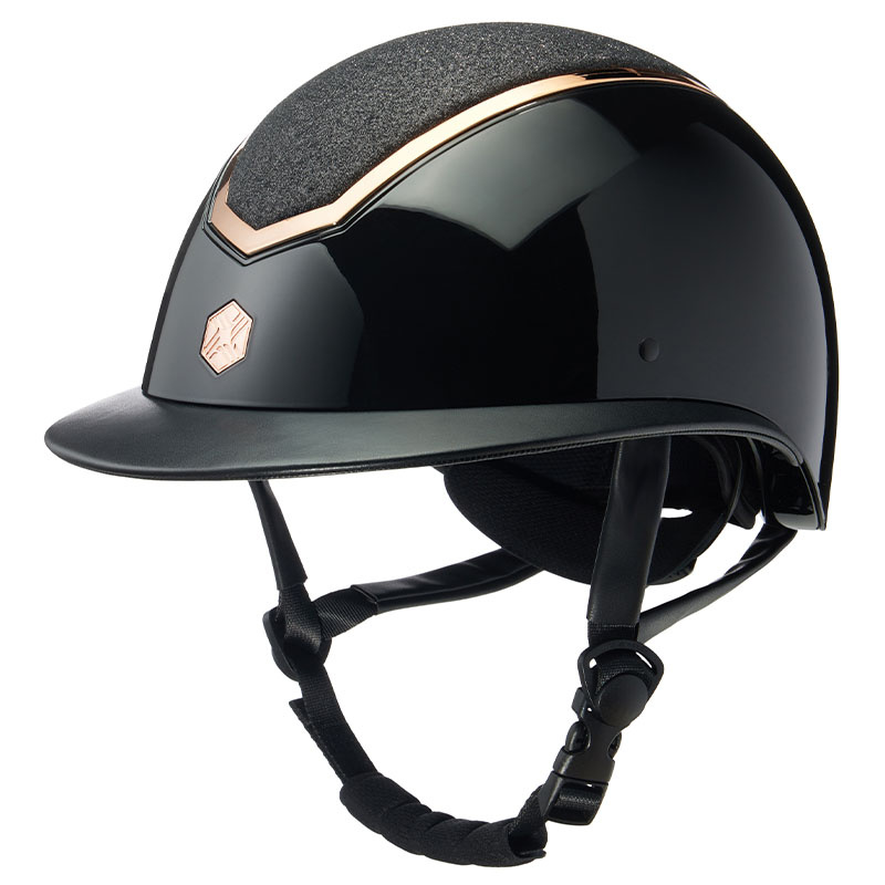 Kask Kylo Gloss Glitter Wide Peak Czarny/Rose Gold