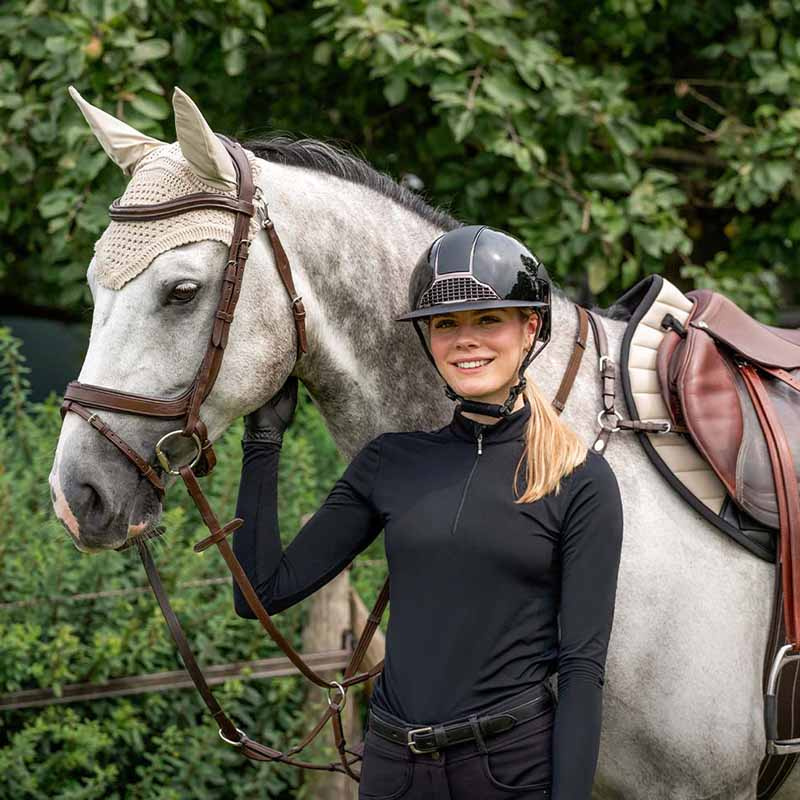 Ogłowie anatomiczne Salerno Brązowe