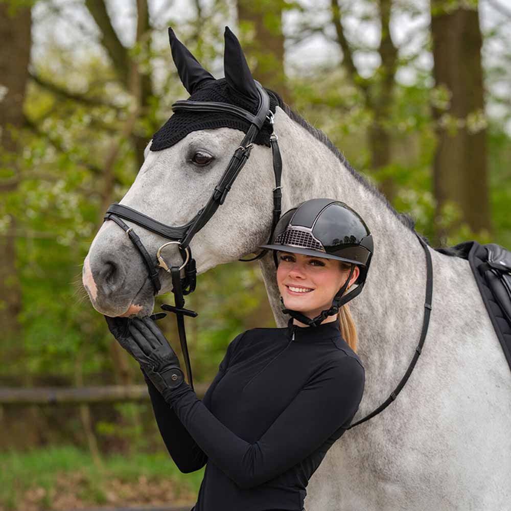 Ogłowie anatomiczne Salerno Czarne