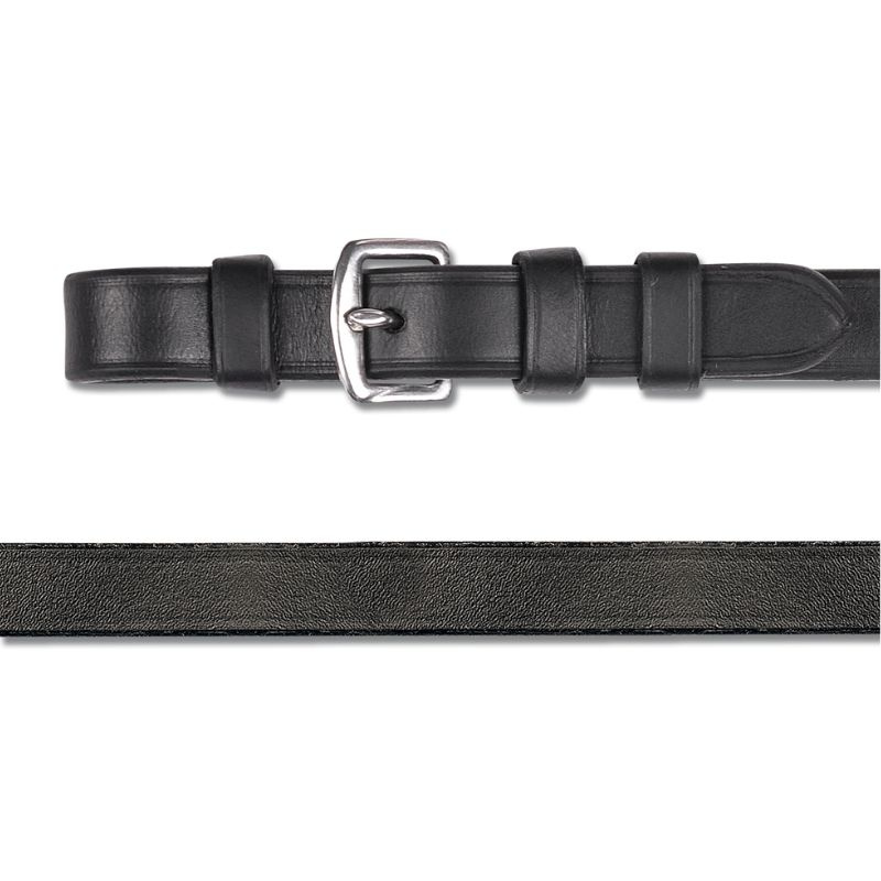 Wodze munsztukowe Leather 12mm Buckles Czarne