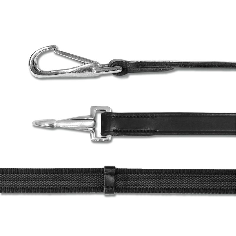 Wodze Anti-Slip Snap Buckle Czarne
