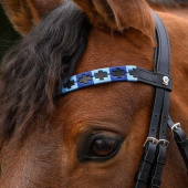 Naczółek Polo X-Line Czarny/Niebieski Naczółek Polo X-Line Czarny/Niebieski