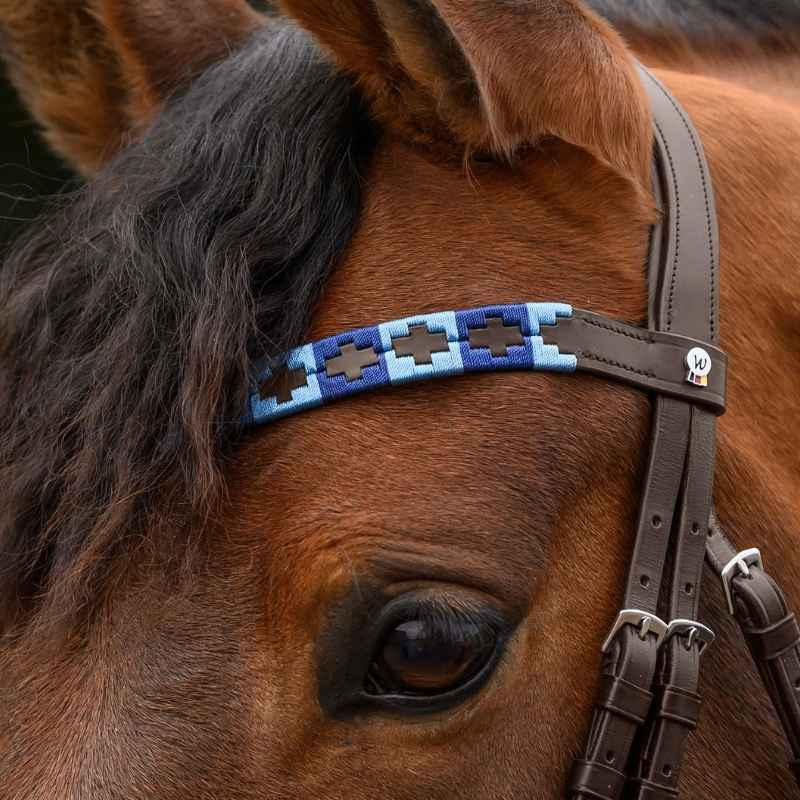 Naczółek Polo X-Line Niebieski/Brązowy