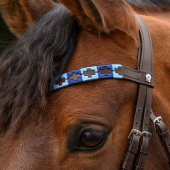 Naczółek Polo X-Line Niebieski/Brązowy Naczółek Polo X-Line Niebieski/Brązowy