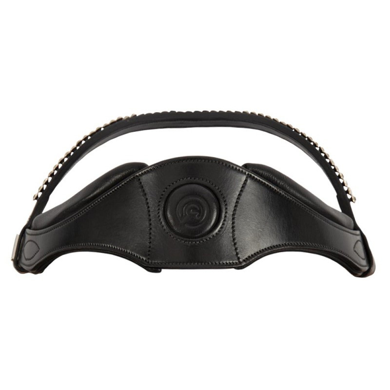 Anatomiczne ogłowie ujeżdżeniowe Comfort Fit Double z wodzami Czarne