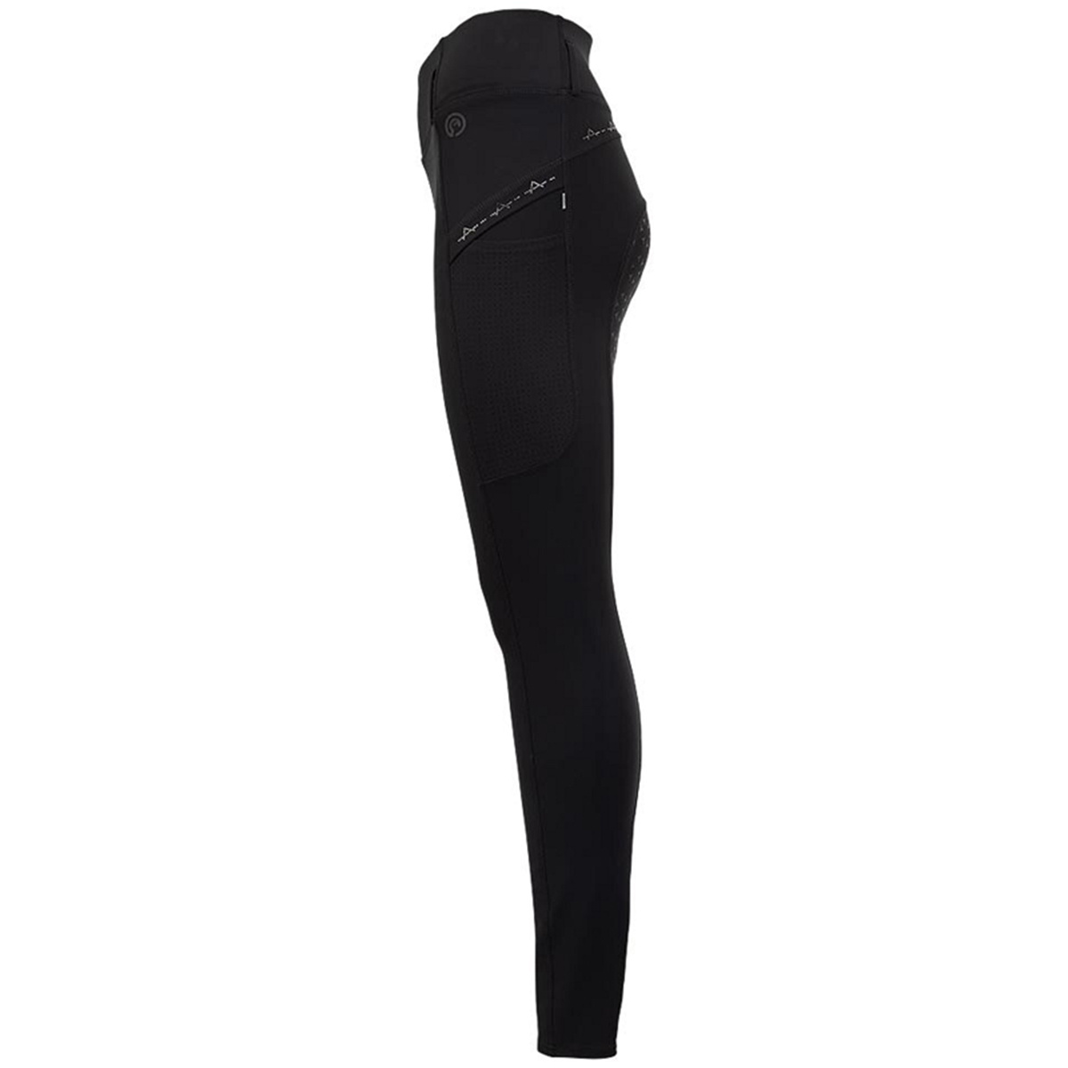 Legginsy jeździeckie Tregging Exposure Silicone Full Seat Czarne