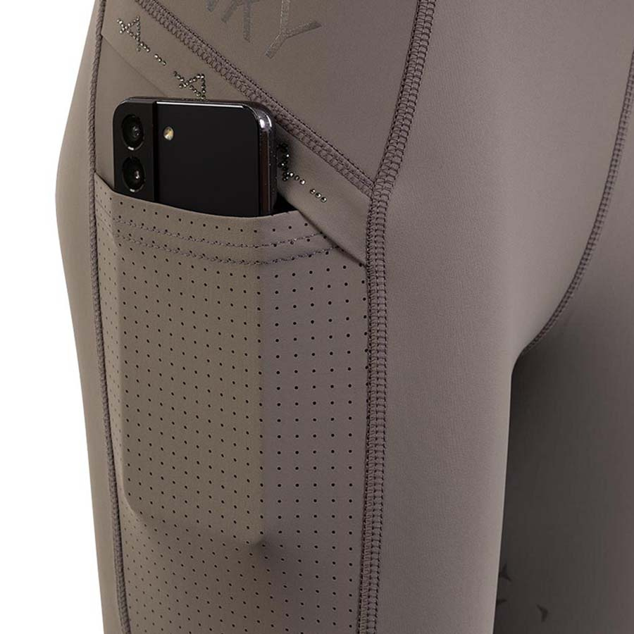 Legginsy jeździeckie Tregging Exposure Silicone Full Seat Taupe