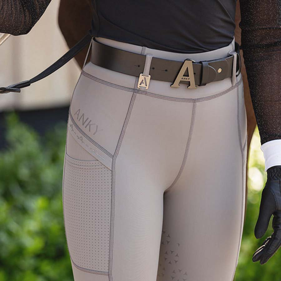 Legginsy jeździeckie Tregging Exposure Silicone Full Seat Taupe