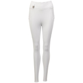 Legginsy jeździeckie Tregging Exposure Silicone Full Seat Białe Legginsy jeździeckie Tregging Exposure Silicone Full Seat Białe