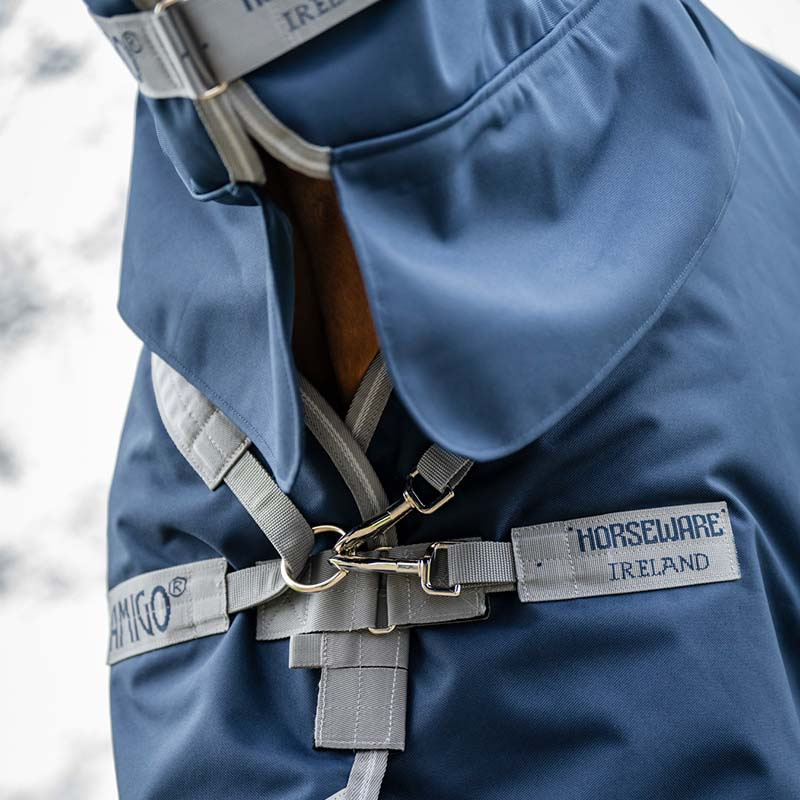 Derka przeciwdeszczowa Amigo Integrated 1200D 50g Granatowo/Szaro/Srebrna