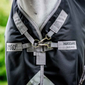 Derka padokowa z kapturem Amigo Bravo 12 Plus 100g Czarno/Szara Derka padokowa z kapturem Amigo Bravo 12 Plus 100g Czarno/Szara