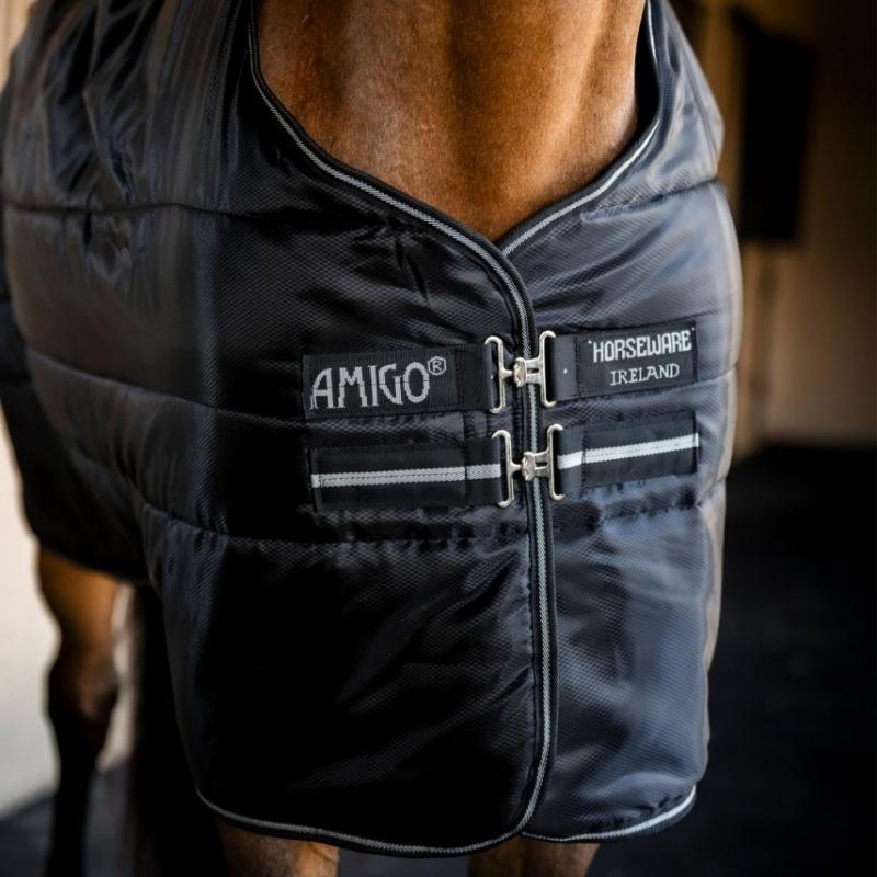 Derka stajenna Amigo Ripstop Insulator 210D 50g Czarno/Srebrna