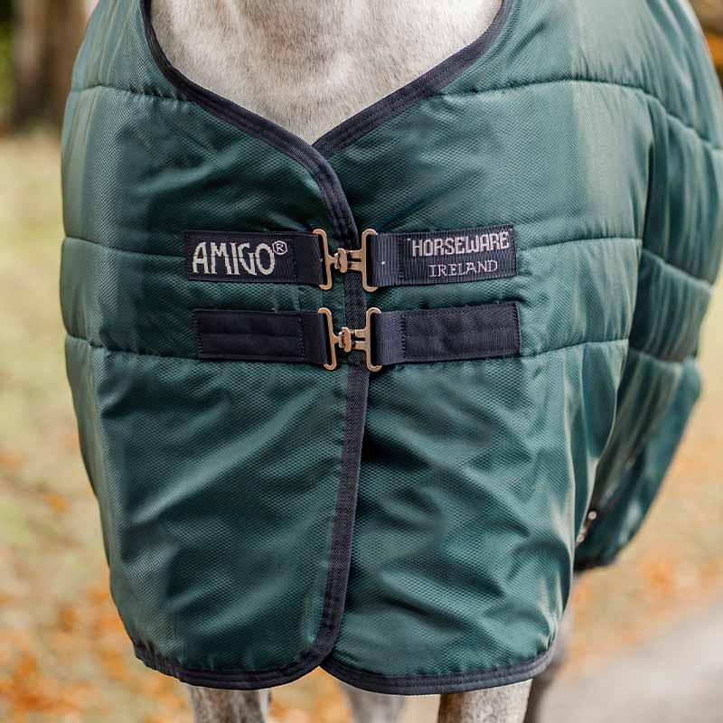 Derka stajenna Amigo Insulator Ripstop 210D 200g Zielono/Granatowo/Srebrna