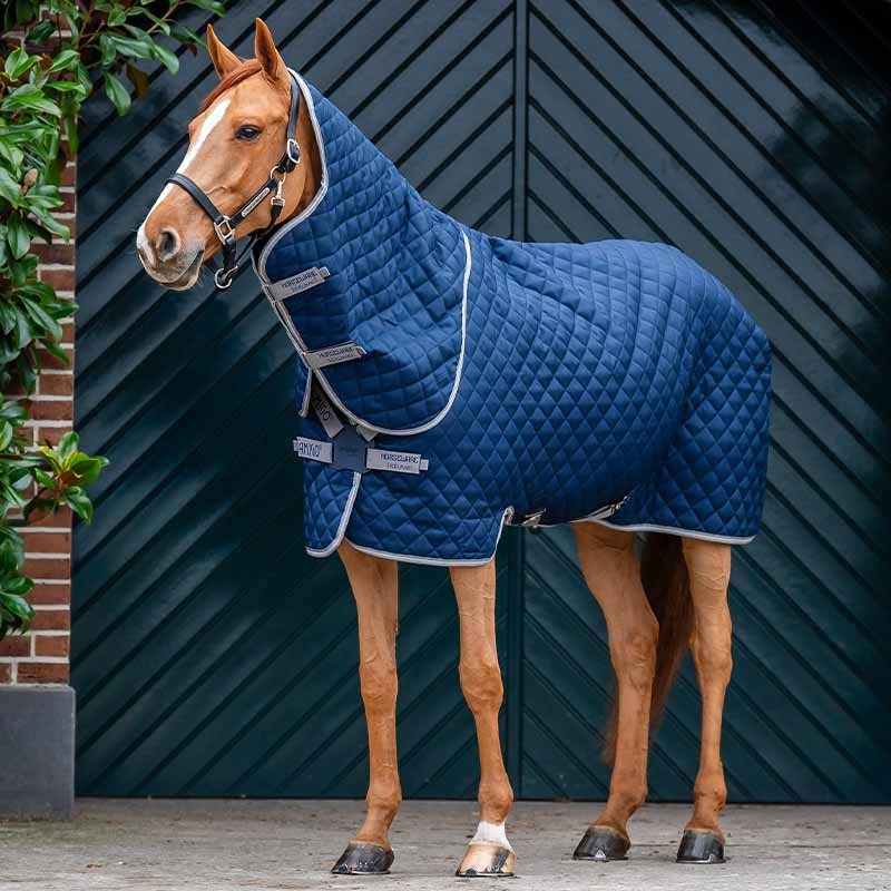 Derka stajenna Amigo Quilted 600D Plus 200g Granatowo/Szaro/Srebrna