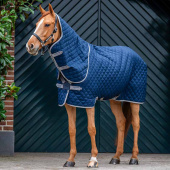 Derka stajenna Amigo Quilted 600D Plus 200g Granatowo/Szaro/Srebrna Derka stajenna Amigo Quilted 600D Plus 200g Granatowo/Szaro/Srebrna