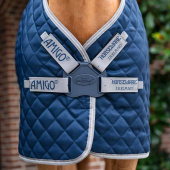 Derka stajenna Amigo Quilted 600D Plus 200g Granatowo/Szaro/Srebrna Derka stajenna Amigo Quilted 600D Plus 200g Granatowo/Szaro/Srebrna