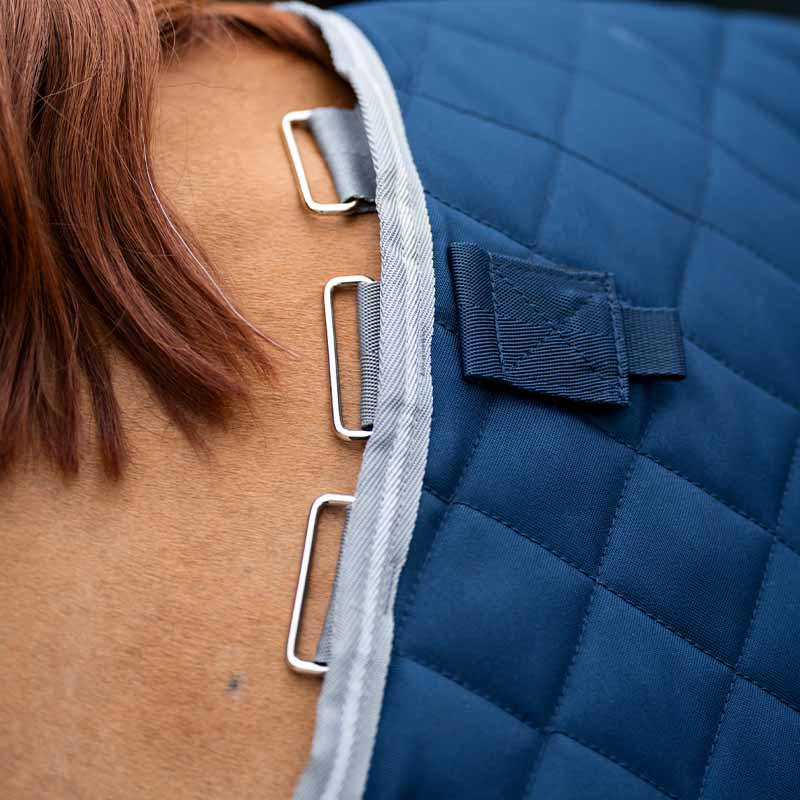 Derka stajenna Amigo Quilted 600D Plus 200g Granatowo/Szaro/Srebrna