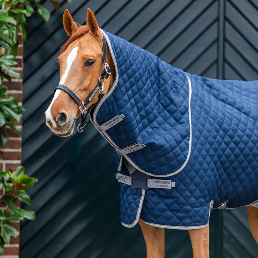 Derka stajenna Amigo Quilted 600D Plus 200g Granatowo/Szaro/Srebrna