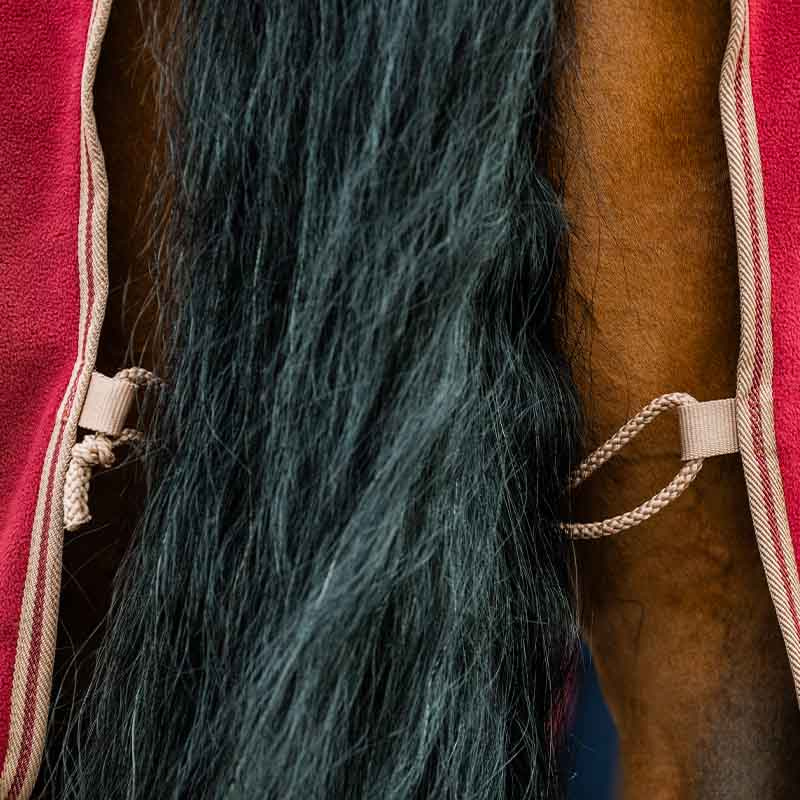 Derka polarowa Amigo Cooler Czerwono/Beżowa