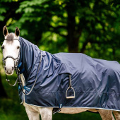 Derka treningowa przeciwdeszczowa Newmarket Witney Granatowa Derka treningowa przeciwdeszczowa Newmarket Witney Granatowa