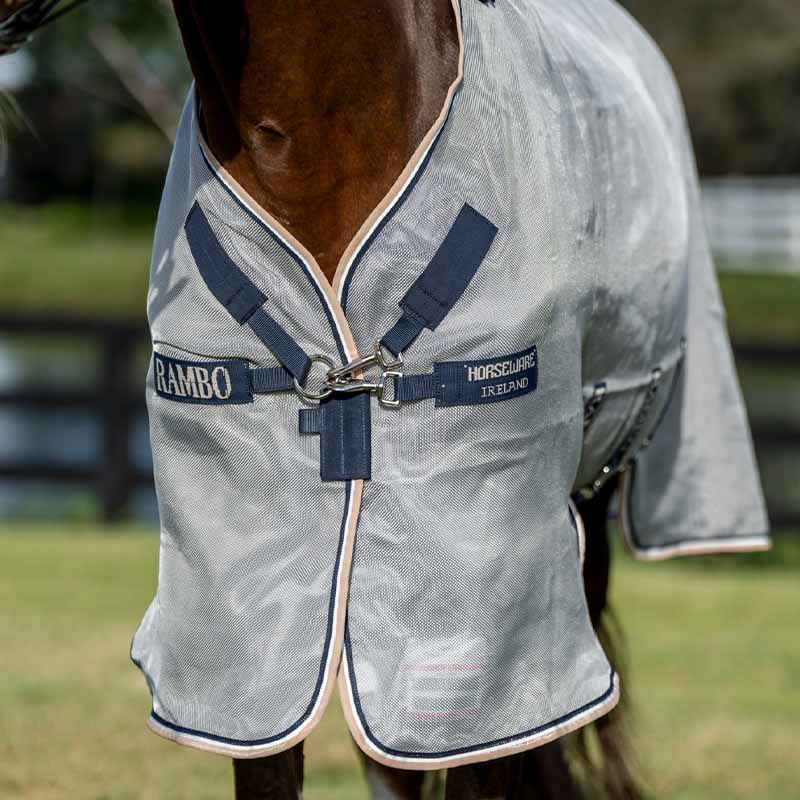 Derka przeciw owadom Rambo Protector Srebrno/Granatowo/Biało/Beżowa