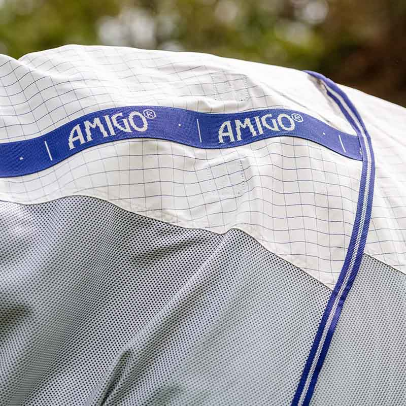 Derka letnia/przeciw owadom Amigo Airflow Plus Biało/Szaro/Niebieska