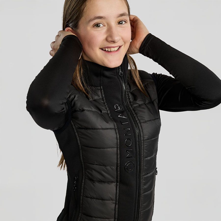 Kamizelka hybrydowa Dzieci/Junior Emma Softshell Czarny