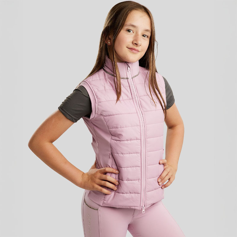 Kamizelka hybrydowa Dzieci/Junior MoLila Softshell Champagne Crystal Tape Candy Pink
