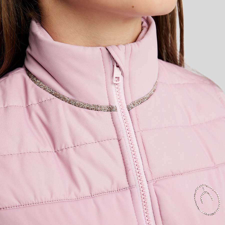 Kamizelka hybrydowa Dzieci/Junior MoLila Softshell Champagne Crystal Tape Candy Pink