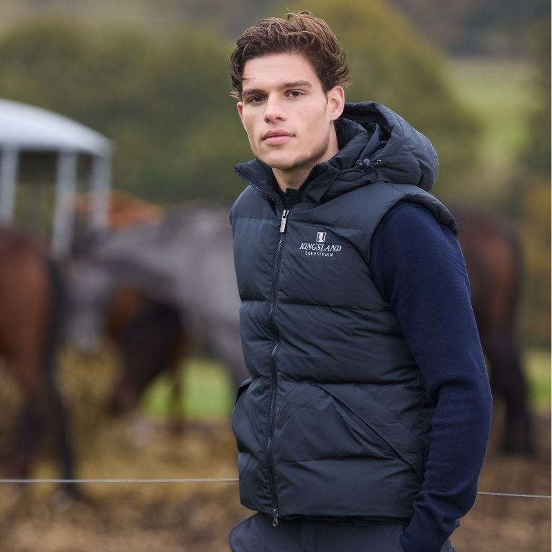 Kamizelka jeździecka Classic Unisex Down Granatowa