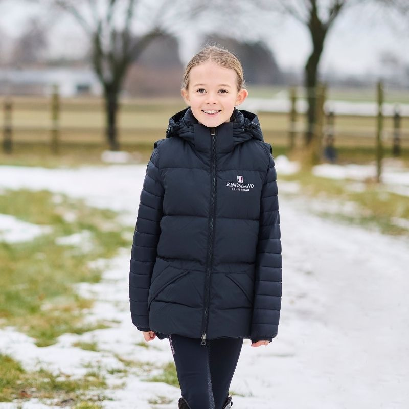 Kamizelka jeździecka Classic Unisex Down Granatowa