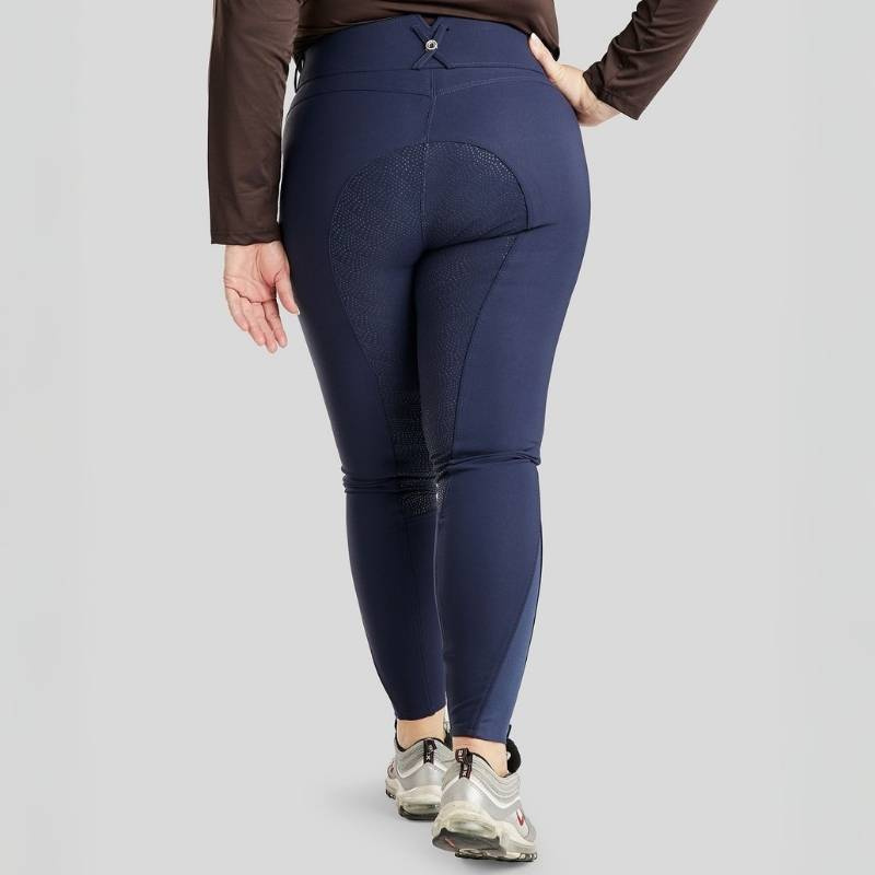Bryczesy Megan Yati Curve Full Grip Granatowe
