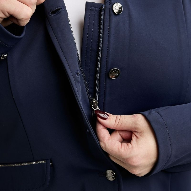 Frak MoFlair Softshell Gun Metal Crystals Curve Granatowy