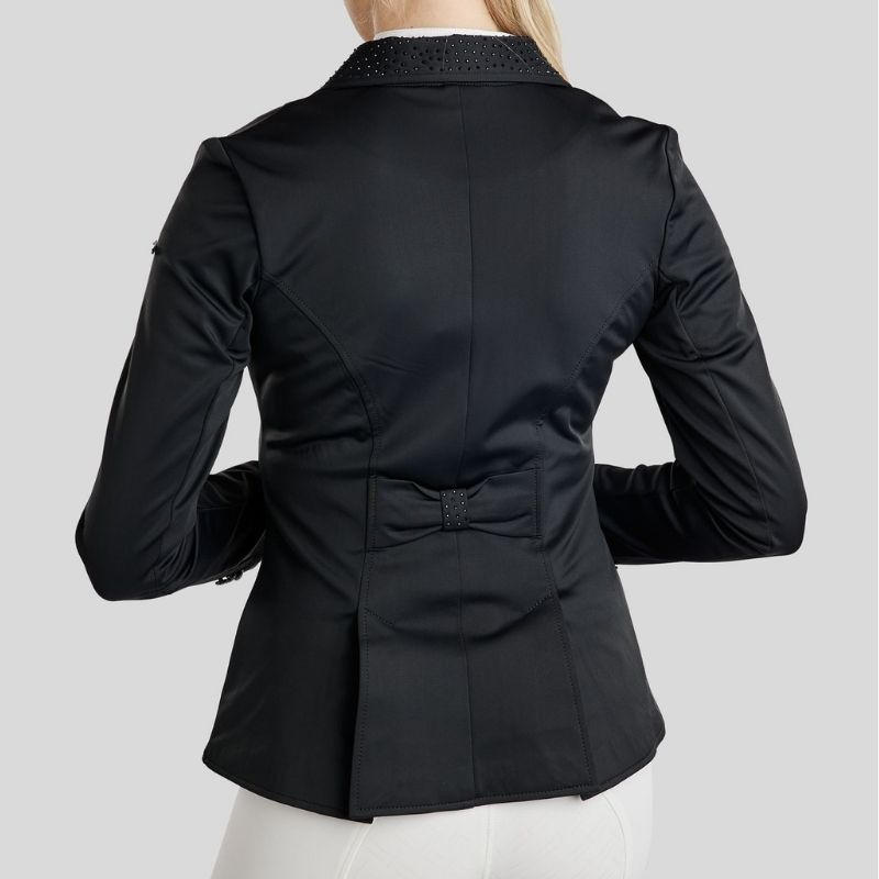 Krótki frak ujeżdżeniowy Softshell Czarny