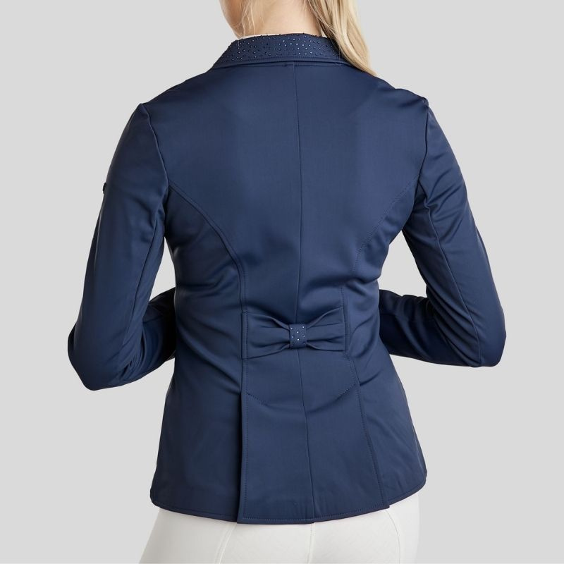 Krótki frak ujeżdżeniowy Softshell Granatowy