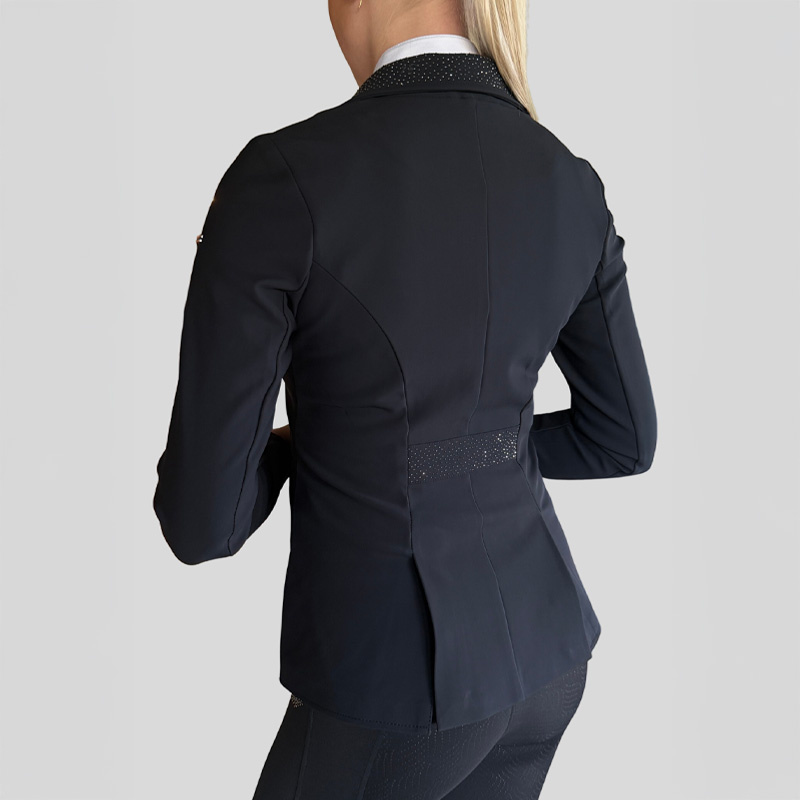 Krótki frak MoDarla Softshell Gunmetal Crystals Czarny