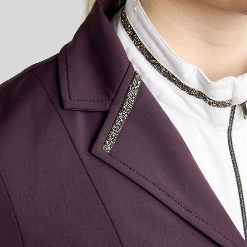 Frak ujeżdżeniowy MoKylie Softshell Gun Metal Crystals Fig