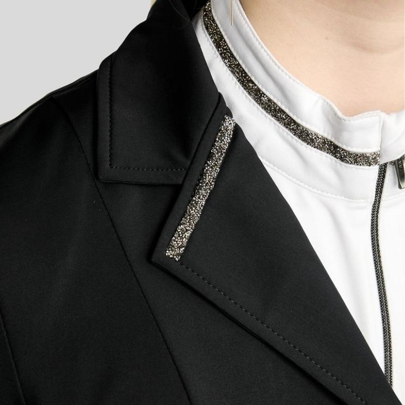 Frak ujeżdżeniowy MoKylie Softshell Gun Metal Crystals Czarny