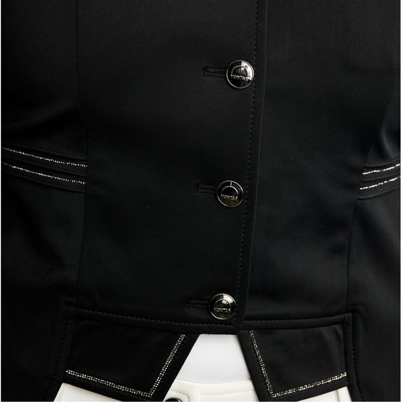 Frak ujeżdżeniowy MoKylie Softshell Gun Metal Crystals Czarny