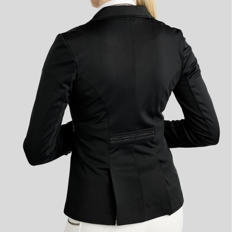 Frak ujeżdżeniowy MoKylie Softshell Gun Metal Crystals Czarny