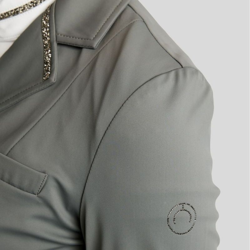 Frak ujeżdżeniowy MoKylie Softshell Gun Metal Crystals Szary