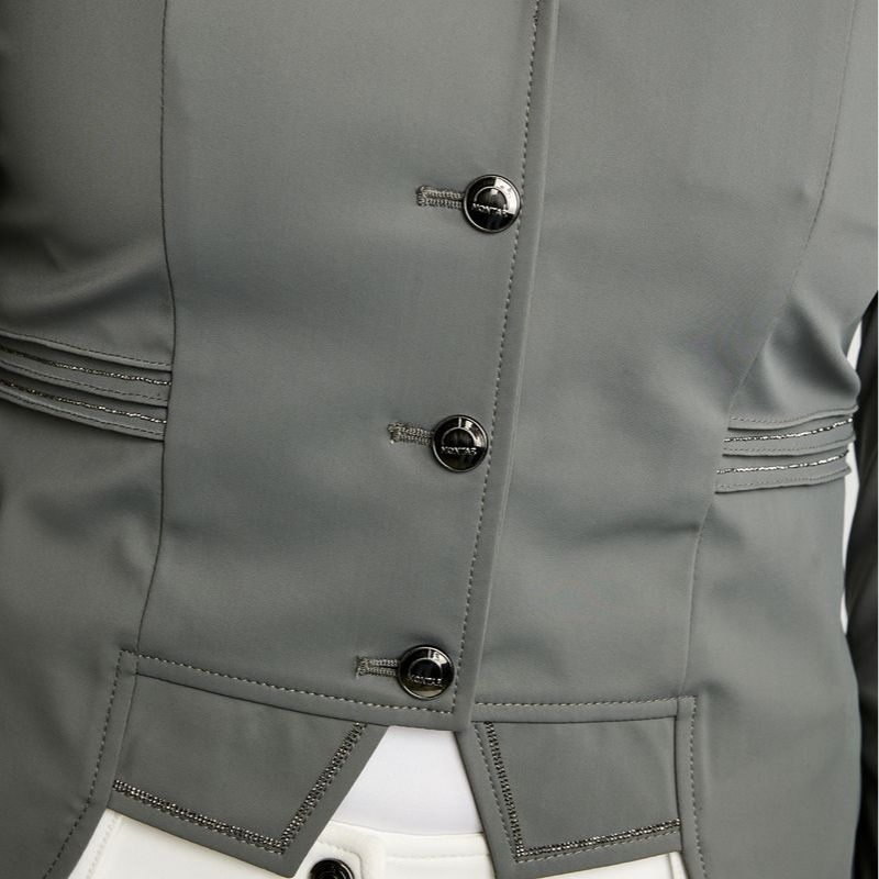 Frak ujeżdżeniowy MoKylie Softshell Gun Metal Crystals Szary